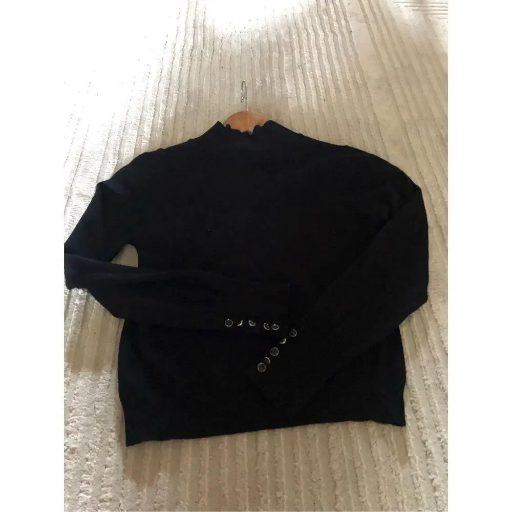 Topshop Cropped Women’s Black Sweater Size 8